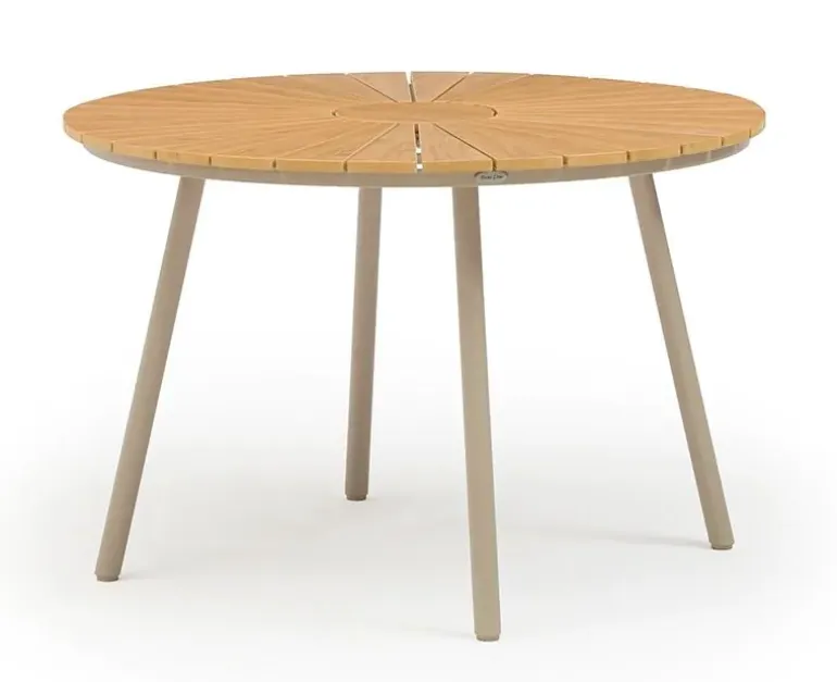 DaneLine Adam Nonwood Havemøbelsæt Ø110 cm - Latte