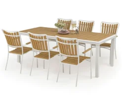 DaneLine Adam Nonwood Havemøbelsæt 102x216 cm - Hvid