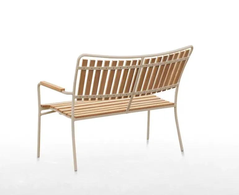DaneLine Eva Bænk - Kerneteak / Latte