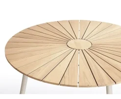 DaneLine Eva Havebord Ø150 cm - Kerneteak / Latte