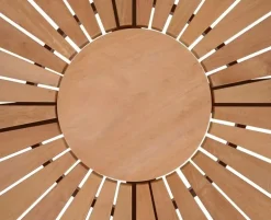 DaneLine Eva Havemøbelsæt Teak - Ø110 cm - Grå