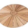 DaneLine Eva Teak Cafébord - Ø70 cm - Hvid
