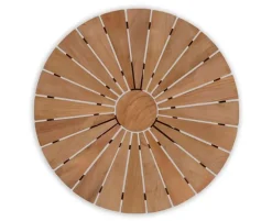 DaneLine Eva Teak Cafébord - Ø70 cm - Grå