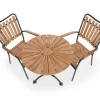 DaneLine Eva Teak Cafésæt - Ø70 cm - Grå