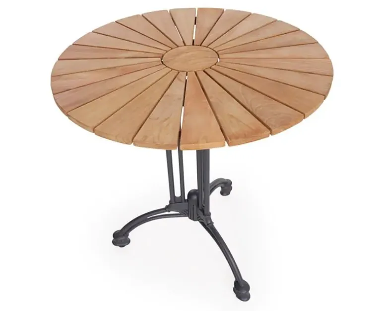 DaneLine Eva Teak Cafésæt - Ø70 cm - Grå