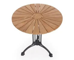 DaneLine Eva Teak Cafésæt - Ø70 cm - Grå