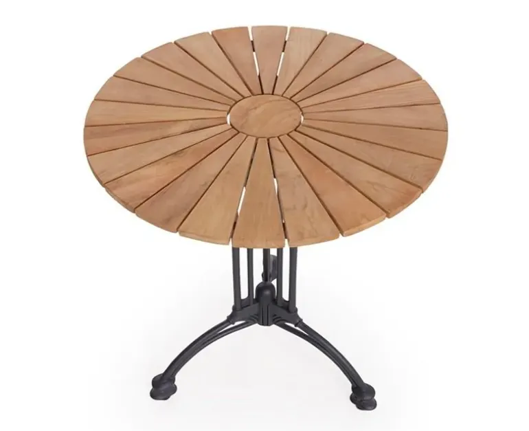 DaneLine Eva Teak Cafésæt - Ø70 cm - Grå