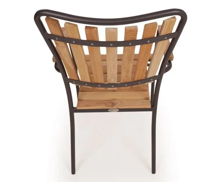 DaneLine Eva Teak Cafésæt - Ø70 cm - Grå