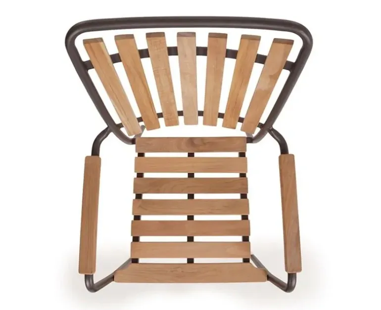 DaneLine Eva Teak Cafésæt - Ø70 cm - Grå