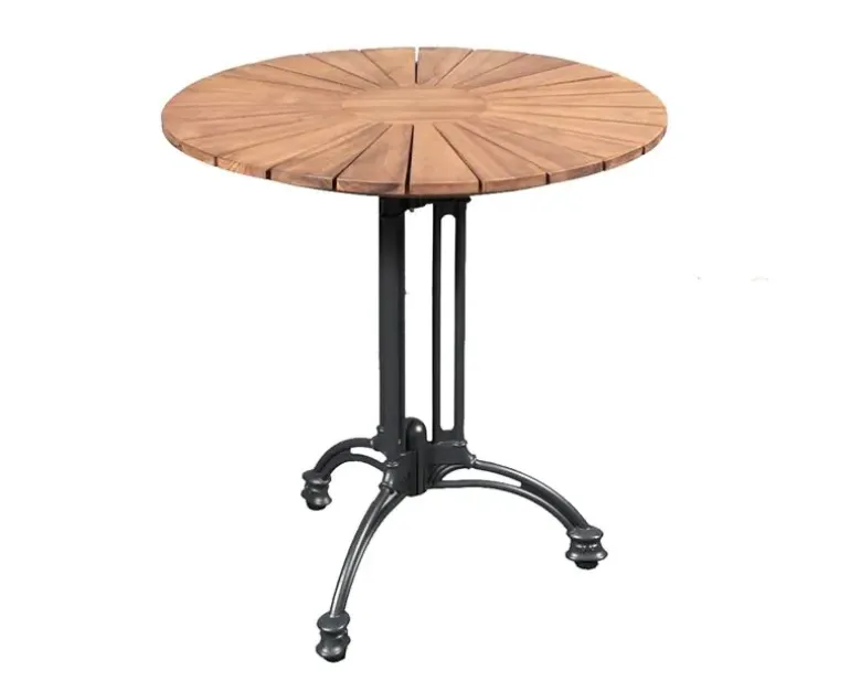 DaneLine Eva Teak Cafésæt - Ø70 cm - Grå