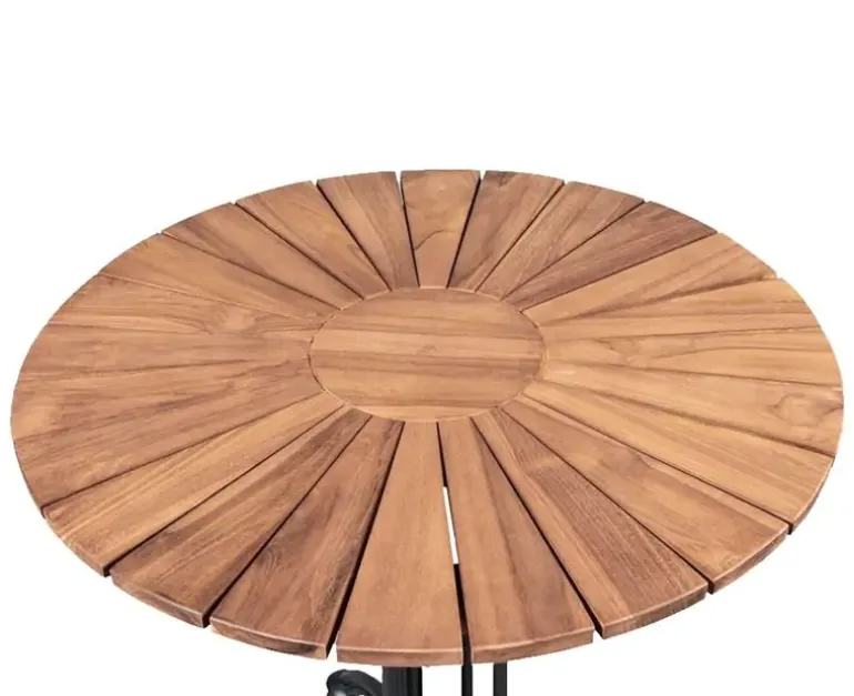 DaneLine Eva Teak Cafésæt - Ø70 cm - Grå