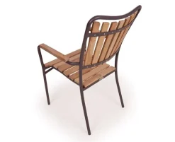 DaneLine Eva Teak Cafésæt - Ø70 cm - Grå