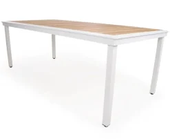DaneLine Eva Teak Havemøbelsæt - 102x219 cm - Hvid