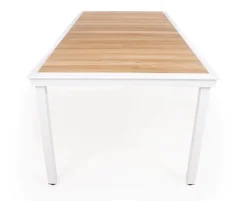 DaneLine Eva Teak Havemøbelsæt - 102x219 cm - Hvid