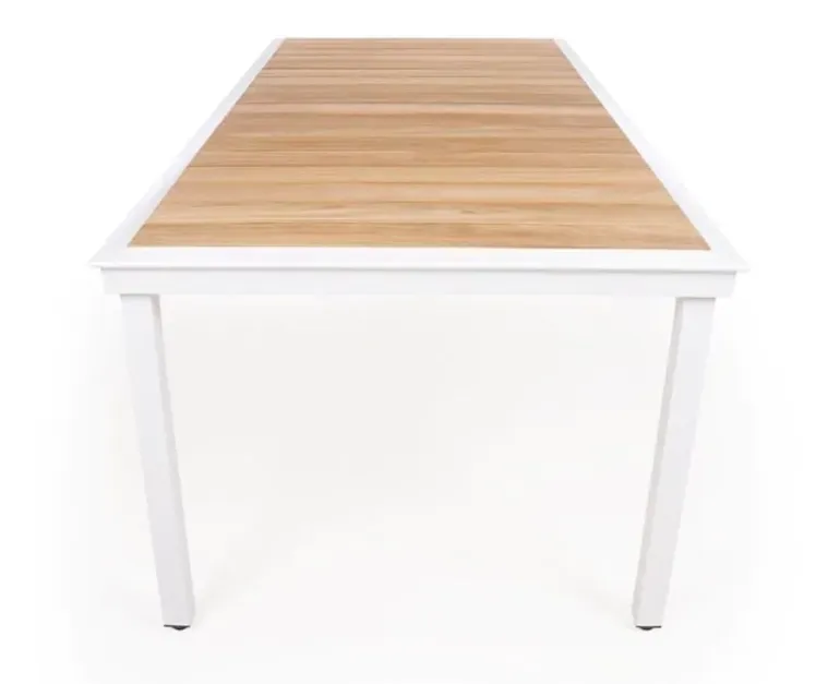 DaneLine Eva Teak Havemøbelsæt - 102x219 cm - Hvid