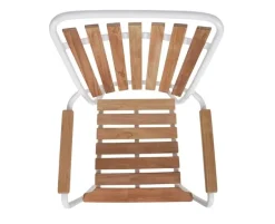 DaneLine Eva Teak Havemøbelsæt - 102x219 cm - Hvid