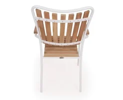 DaneLine Eva Teak Havemøbelsæt - Ø130 cm - Hvid