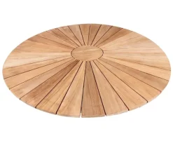 DaneLine Eva Teak Havemøbelsæt - Ø130 cm - Hvid