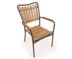 DaneLine Eva Teak Havemøbelsæt - Ø130 cm - Grå