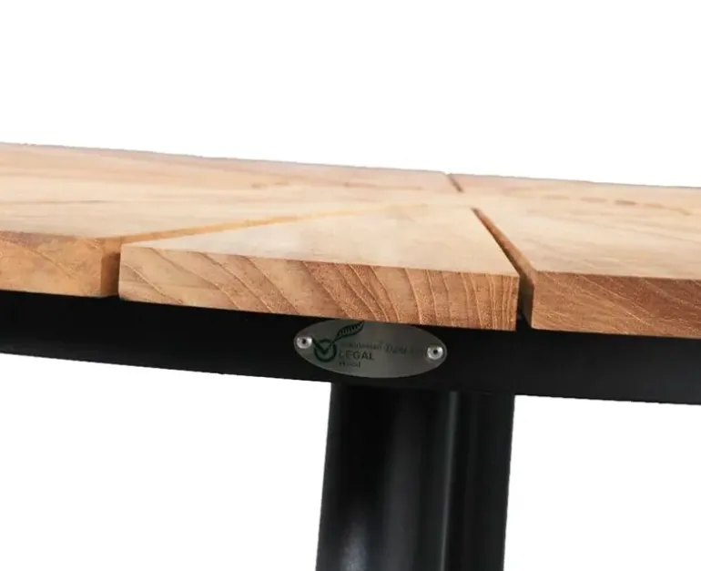 DaneLine Eva Teak Havemøbelsæt - Ø130 cm - Grå