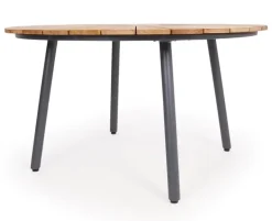 DaneLine Eva Teak Havemøbelsæt - Ø130 cm - Grå