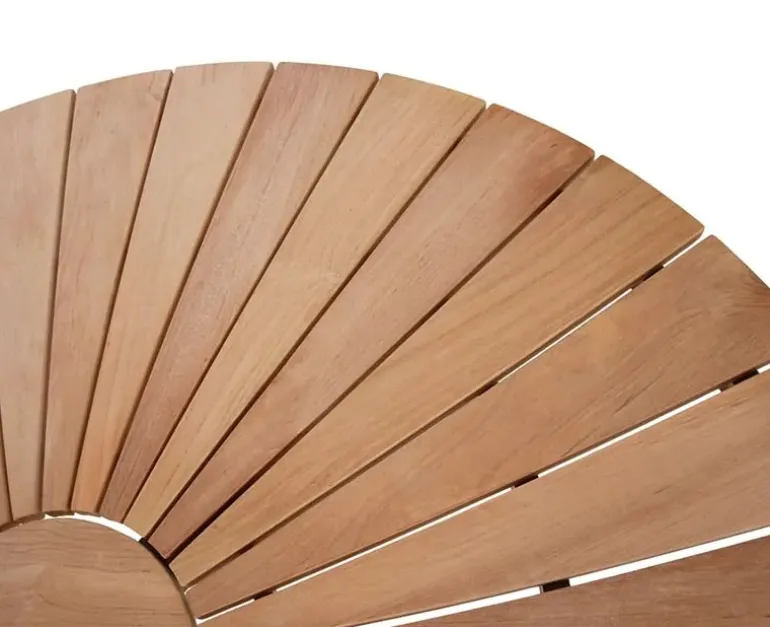 DaneLine Eva Teak Havemøbelsæt - Ø130 cm - Grå