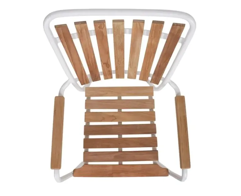 DaneLine Eva Teak Stabelstol - Hvid