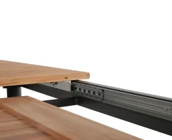 Dayton Havemøbelsæt 100x200/280 cm med 6 stabelstole