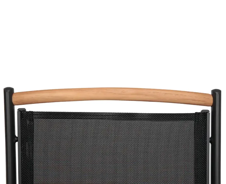 Dayton Havemøbelsæt 100x200/280 cm med 6 stabelstole