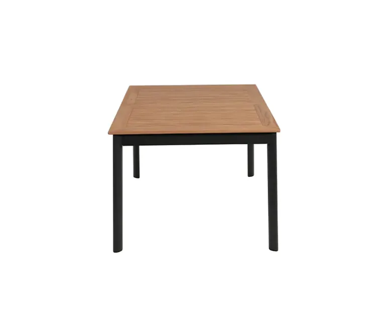 Dayton udtræksbord 100x150/200 cm - Mørk Grå / Kerneteak