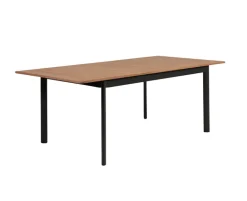 Dayton udtræksbord 100x150/200 cm - Mørk Grå / Kerneteak