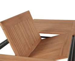 Dayton udtræksbord 100x200/280 cm - Mørk Grå / Kerneteak