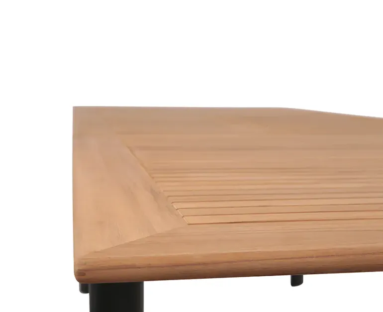 Dayton udtræksbord 100x200/280 cm - Mørk Grå / Kerneteak