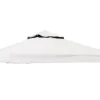 Ekstra tag til Luxus Pavillon 3x4 m - Hvid