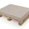 Elise Halvpalle Sædehynde 60 cm EASY DRY - Lys Sand/Grå Struktur