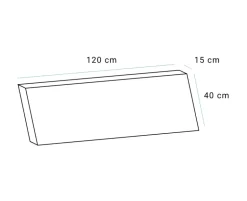 Elise Pallehynde Ryg 120 cm EASY DRY - Lys Sand/Grå Struktur