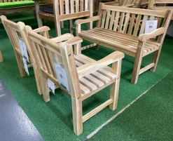 Folke Børnesæt med bænk og 2 stole - Classic Teak