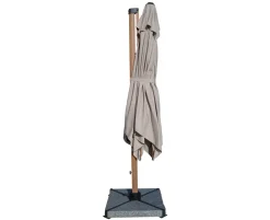 Helge Hængeparasol 3x3 meter - Trælook / Sand