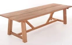 Hercules Manja Havemøbelsæt m/8 stole - 100x290 - Kerneteak