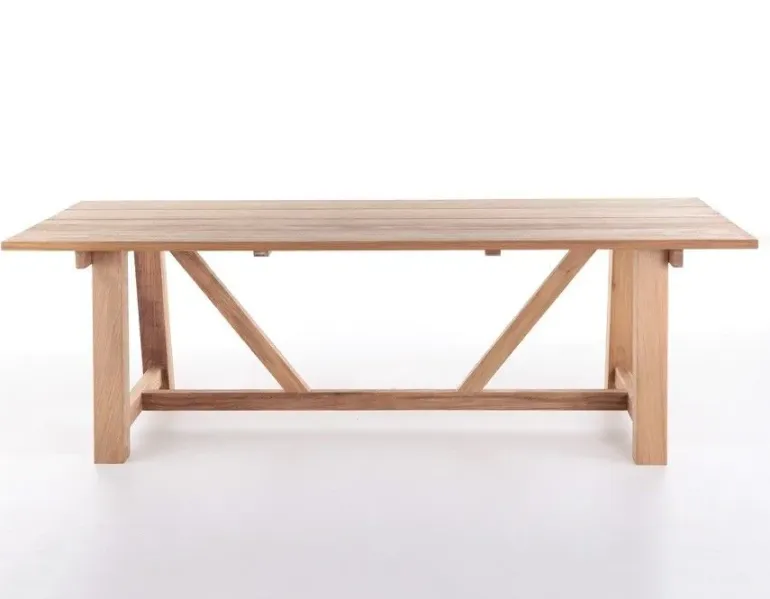 Hercules Manja Havemøbelsæt m/6 stole - 100x246 - Kerneteak