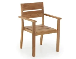 Hercules Stabelstol m/armlæn - Kerne Teak