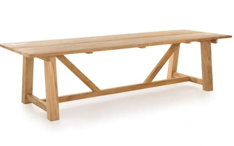 Hercules Tonka Havemøbelsæt m/8 stole - 100x290 - Kerneteak
