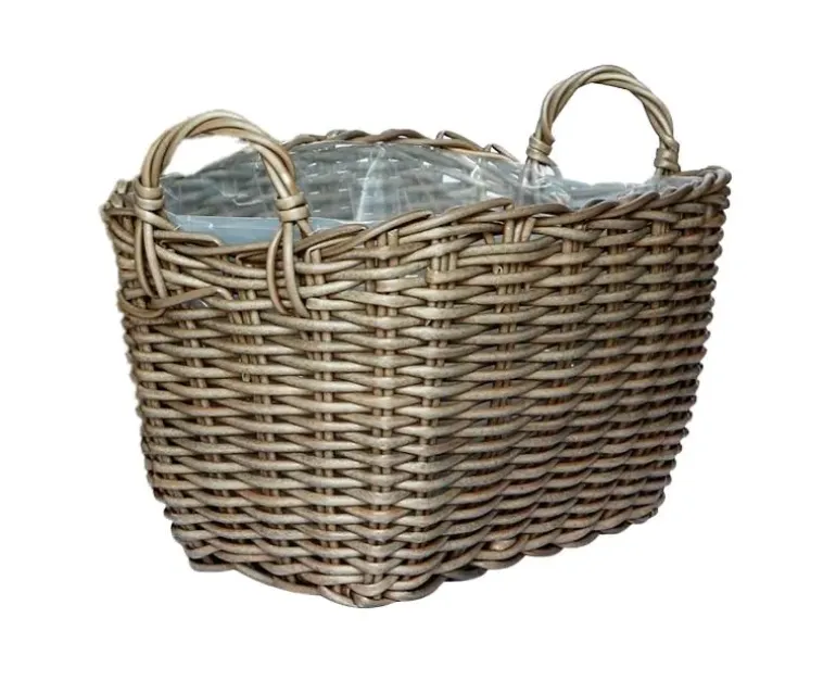 Ilse Plantekurv lille 52x32x30/37 - Naturrattan