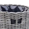 Ilse Rund Plantekurv Lille 40x43 cm - Naturrattan