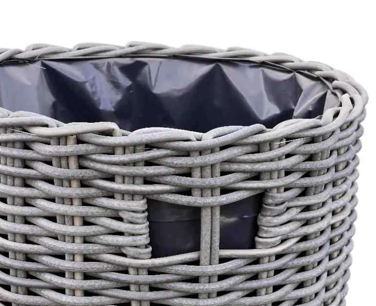 Ilse Rund Plantekurv Lille 40x43 cm - Naturrattan