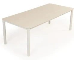 Karen Andrea Havemøbelsæt med 6 stole 99,50x210 cm - Gråhvid