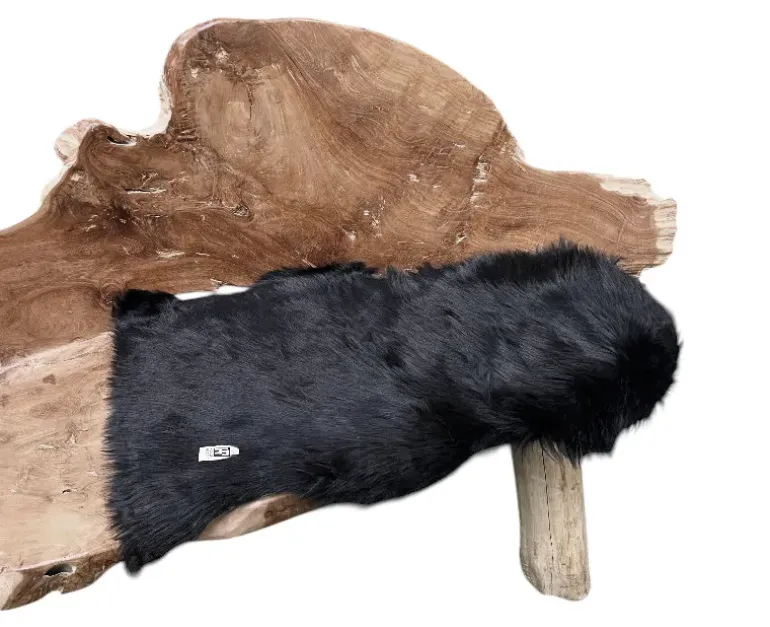 Lammeskind Imiteret 50x85 cm - Sort