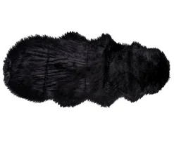 Lammeskind Imiteret 60x180 cm - Sort
