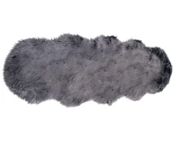 Lammeskind Imiteret 60x180 cm - Grå