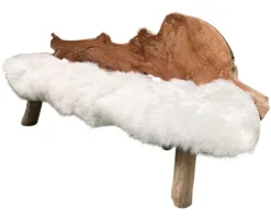 Lammeskind Imiteret 60x180 cm - Natur